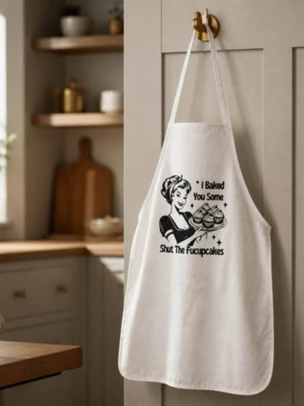 I Baked You Some Shut The Fucupcakes Apron - Picture 2 of 4